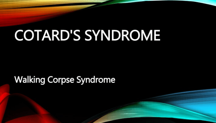 Cotard's Syndrome