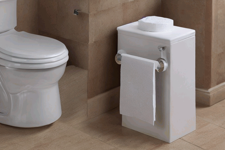 Free Standing Toilet Paper Holder for Mega Rolls